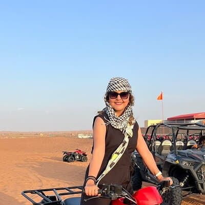 Morning Red Dune Desert Safari Camel Ride and Sandboarding 3