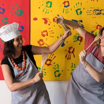 Kids Pasta & Tiramisu Cooking Class with a View in Rome