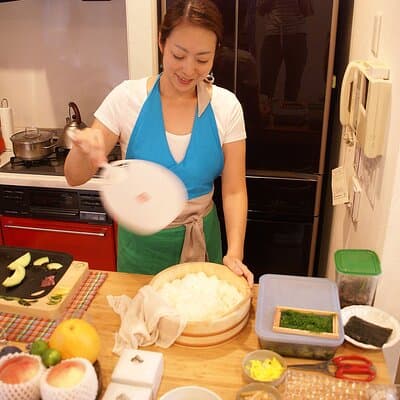 Sushi, Bento or Gyoza Class in Tokyo with Miki + Transfers