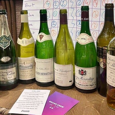 Tasting of old wines with a Master of Wine student