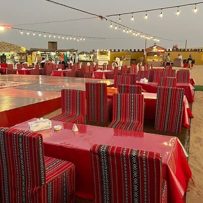 Dubai Desert Safari with BBQ Dinner in red sand 5