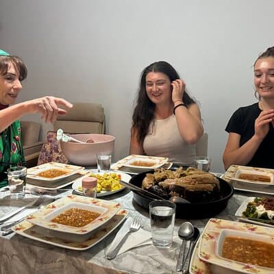 Traditional Family Dinner in Istanbul with with Eastern Family