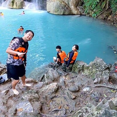 Floating and Railway Markets and Erawan Waterfall (Group Tour)