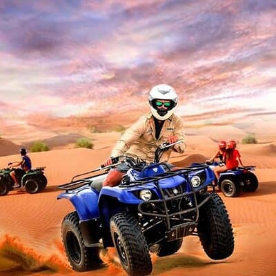 Red Dunes ATV, Sand Boarding, Camel Ride & 5* Buffet BBQ Dinner