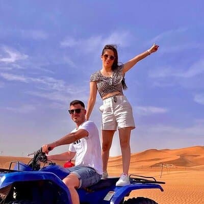 Arabian Desert Safari Red Duns with camel riding And BBQ Dinner
