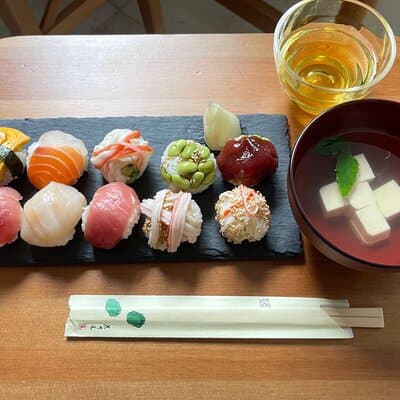 [NEW]JPN CULTURE - Buy@Toyosu Market SUSHI Making +TEA +Maid Cafe 5