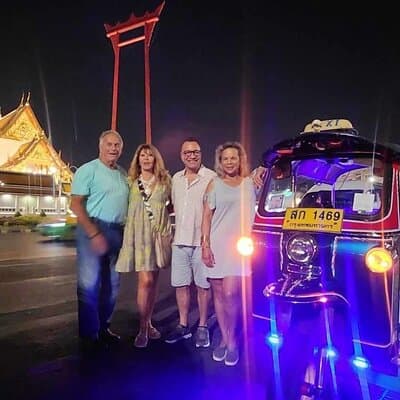 Explore Bangkok at night by Tuk Tuk with Chinatown visit