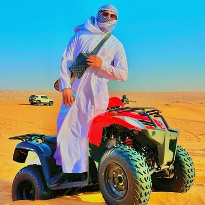 Dubai Desert Safari Experience BBQ Dinner,Camel Ride, Quad Biking