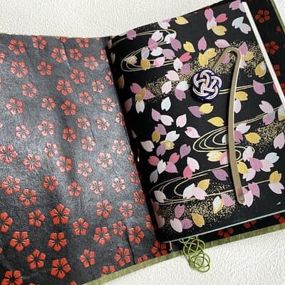 Japanese paper Notebook and Mizuhiki Belt and bookmark Workshop 3
