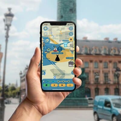 Paris Fashion History GPS App Walking Tour Mobile Game