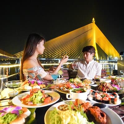 Luxury White Dinner Cruise with Seafood Buffet from Bangkok 5