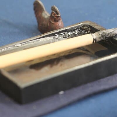 Tokyo Shinagawa Experience Calligraphy Wearing a Kimono or Samue 4