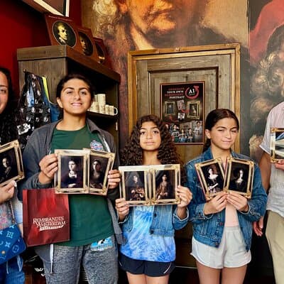 Van Gogh, Vermeer or Rembrandt Style Photo Souvenir 3