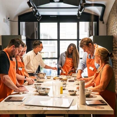 Pizza and Gelato Making Experience with Fine Italian Wine in Rome