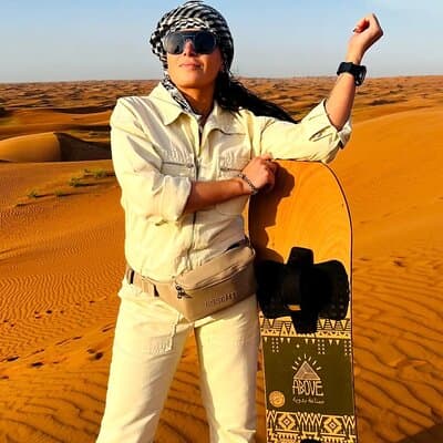 Private Evening Desert Safari with BBQ Dinner and Sand Boarding 5