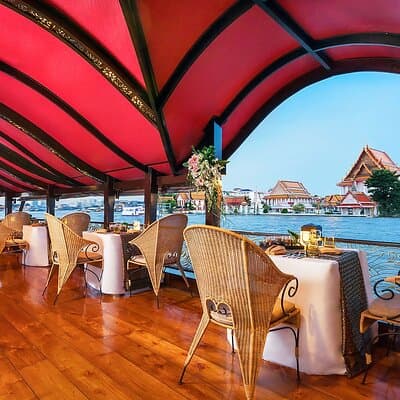 Manohra 5-Star Luxury Dinner Cruise with Pre-Canapés in Bangkok