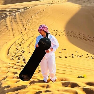 Dubai: Morning CaNam Buggy Safari with Sandboarding & Camel Ride 5