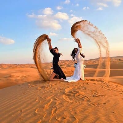 Private 4Hour Desert Adventure: Dune Bashing, Camel Ride & Photos