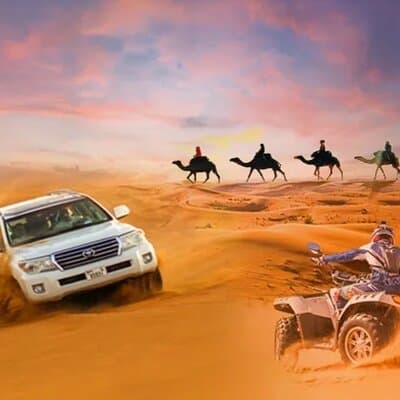 Desert Safari with Camel Riding and BBQ Dinner