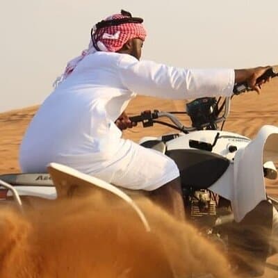 Desert Safari Adventure Hotel Transfer Camel Ride with Quadbike 5