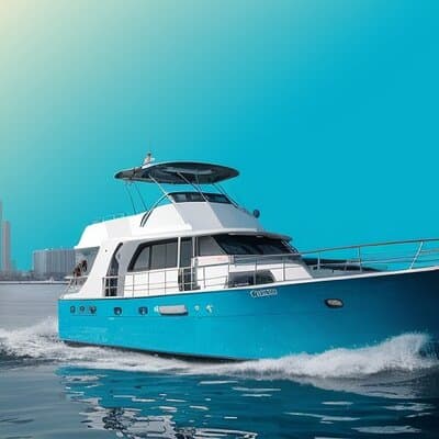 Dubai Luxury Private Yacht Rental - 64ft Hatteras Vogue