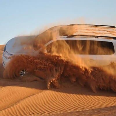 Dubai Afternoon 4Hrs Red Dunes Safari Private4x4Jeep Camel Sunset