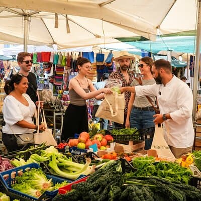 Farmer's Market and Pasta Making with Italian Wine