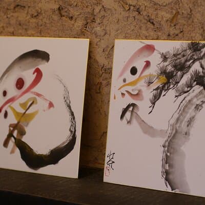 Sumi-e Ink Painting Suiboku-Ga Workshop in a Japanese Teahouse 3