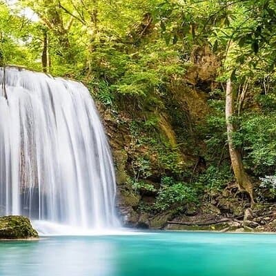 Erawan Waterfall and Death Railway Train Riding from Bangkok 2