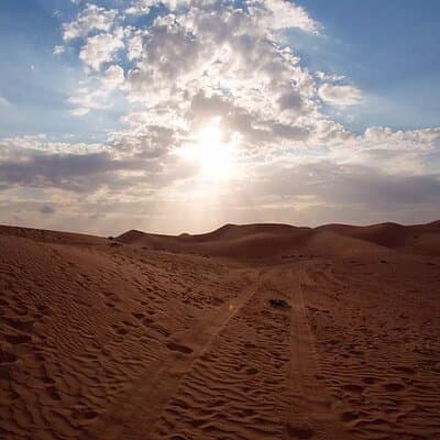 Desert Safari with Red Dune Buggy and Camel Ride Dubai 4