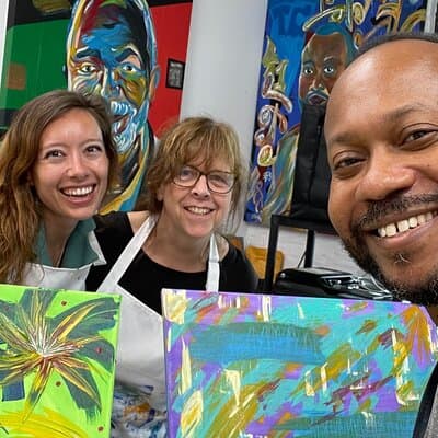 NYC: Abstract Painting with Palette Knives – Small Group 3