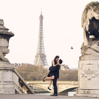 Eiffel Tower Surprise Proposal Engagement 3