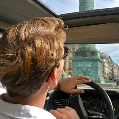 Secrets of Paris Tour in a Vintage Open-Top French Car Citroen DS 3