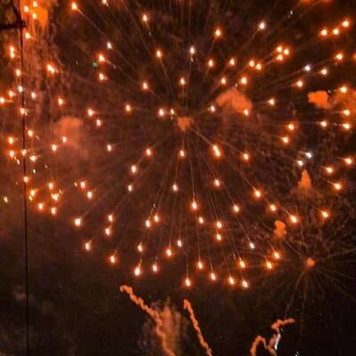 Passing the Year in a Boat with Champagne and Fireworks 5