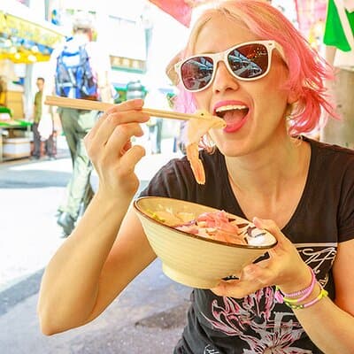 Eat Like a Local in Tokyo Walking Tour with Local Expert Guide