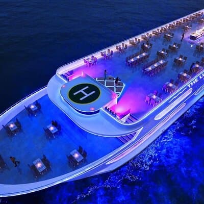 Luxury White Dinner Cruise with Seafood Buffet from Bangkok
