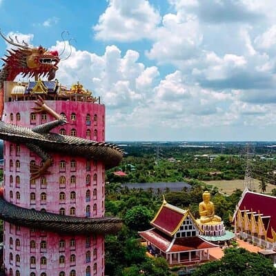 PRIVATE Floating Market + DRAGON Temple + DO like a Local