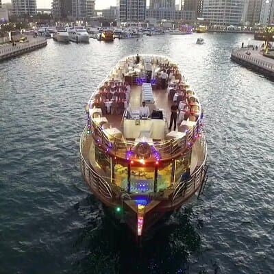 Luxury Dhow Dinner Cruise at Dubai Marina with Dinner & Transfers 3