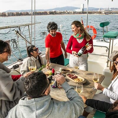 Barcelona Premium Wine Tasting & Tapas in Catamaran - Small Group 3