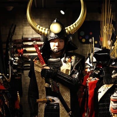 Tokyo Samurai Armor Experience in a Photo Studio