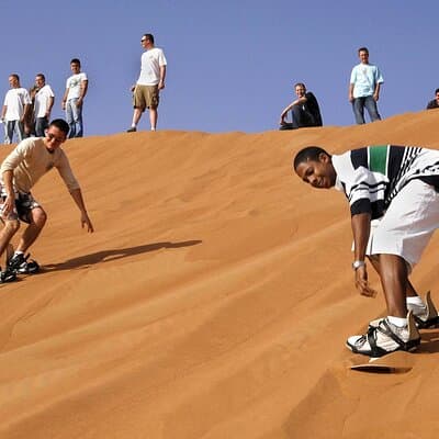 Morning Desert Safari, Dune Bashing, Camel Ride and Sandboarding 4