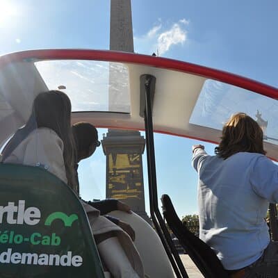 Private City-Tour by rickshaw bike in Paris : The "Napoléon" 5