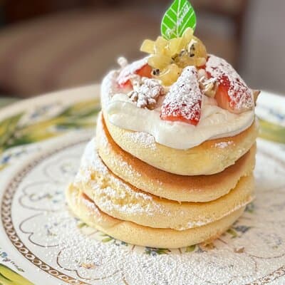 JAPANESE Fluffy Souffle Pancakes & Nature Walk in Todoroki, Tokyo 3