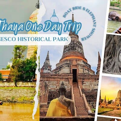 Private Trip : Ayutthaya historical venture, boat ride & lunch