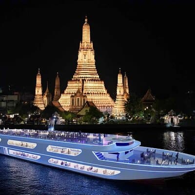 Luxury White Dinner Cruise on the Chao Phraya River