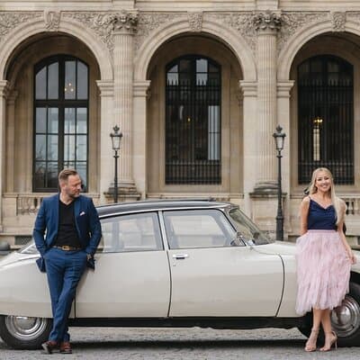 Paris Highlights aboard a Vintage Open Top French Car 2