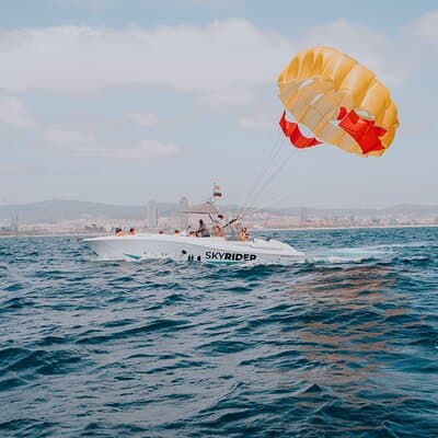 Parasailing in Barcelona