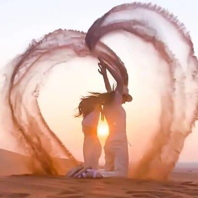 Sunset Evening Desert Safari with Dune Bashing Camel Ride & BBQ 4