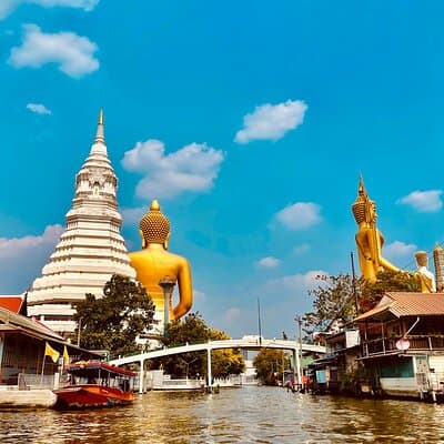 Hidden Bangkok Longtail Boat Tour to Big Buddha&Canal Life 2hrs