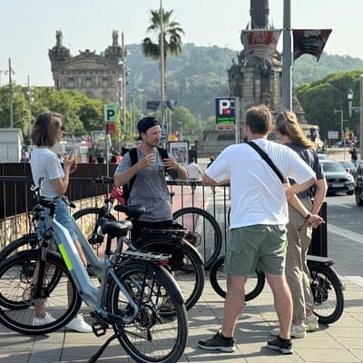 Montjuic Barcelona: Panoramic eBike Tour Views & Tapas stop 5